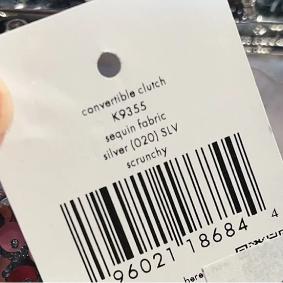 kate spade Silver Sequin Clutch - Picture 8 of 11